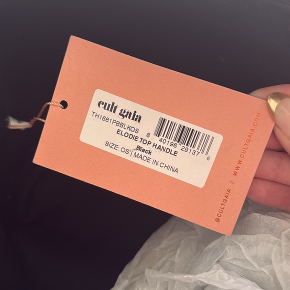 Cult Gaia Black Leather Tote - Picture 6 of 6